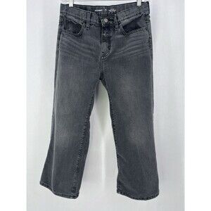 Old Navy Girls High Rise Baggy Wide-Leg Black Rinse Denim Jeans Size 10 Plus